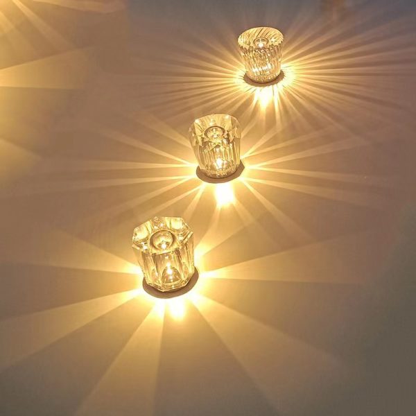 Crystal table lamp warm white