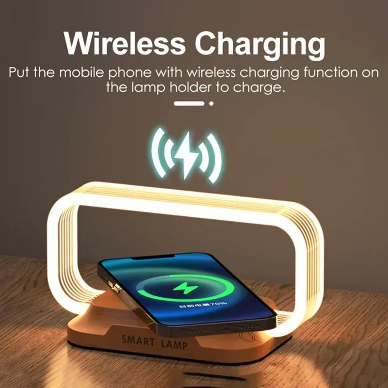 Desk Lamp With Wireless Charging description