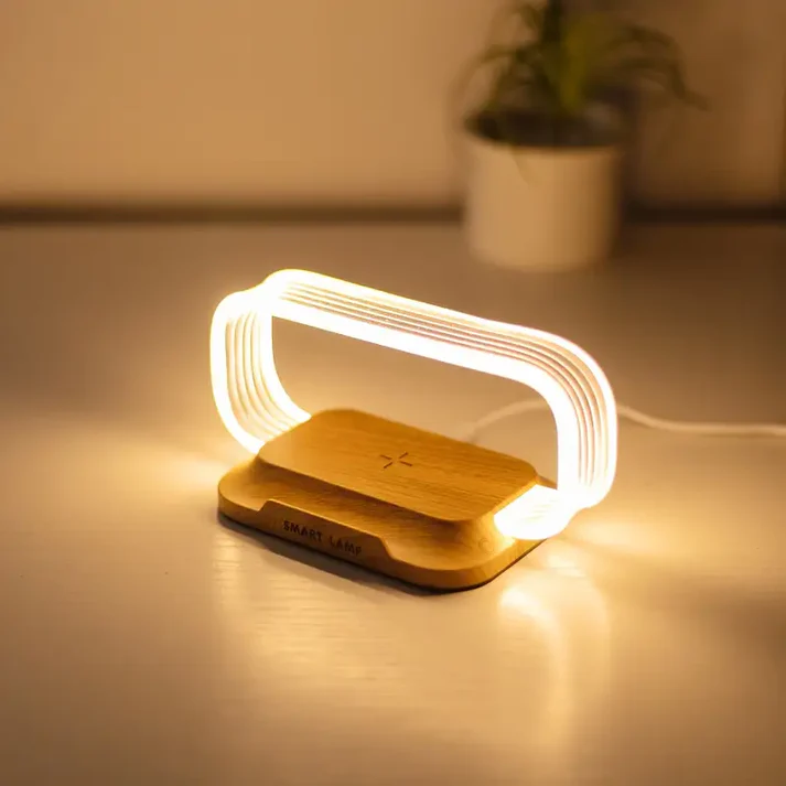 Desk Lamp With Wireless Charging lighting