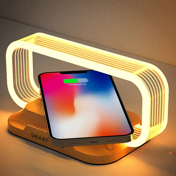 Desk Lamp With Wireless Charging mobile phone