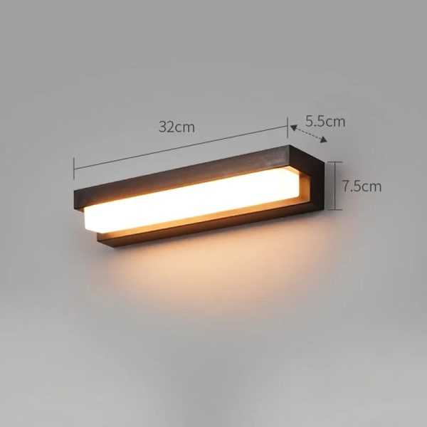 Led Solar Wall Light size 32cm