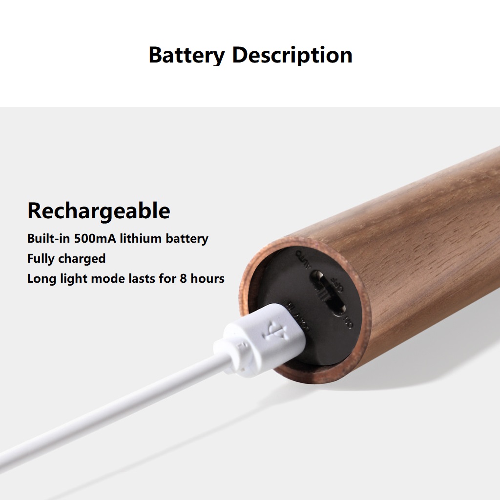 Rechargeable Wall Light table battery description