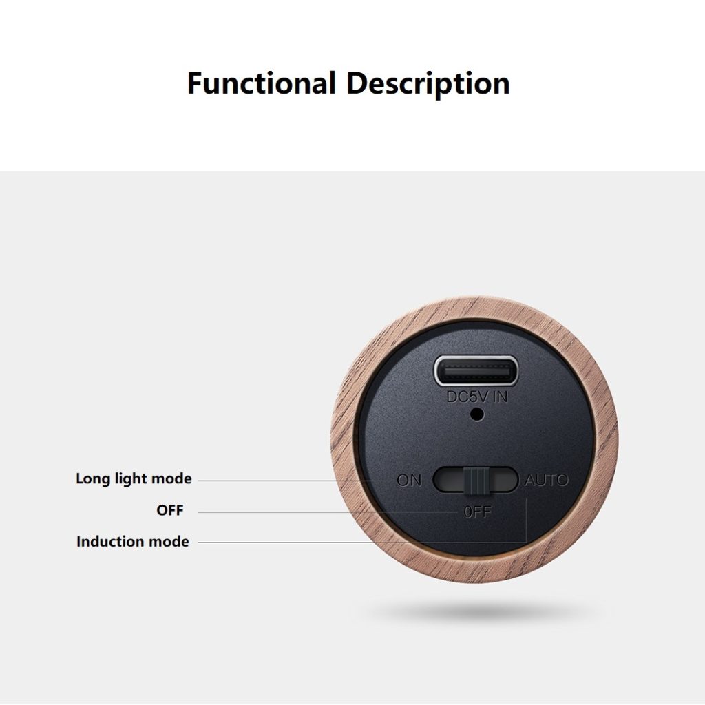 Rechargeable Wall Light table function description