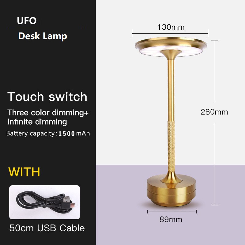 UFO Desk Lamp size description