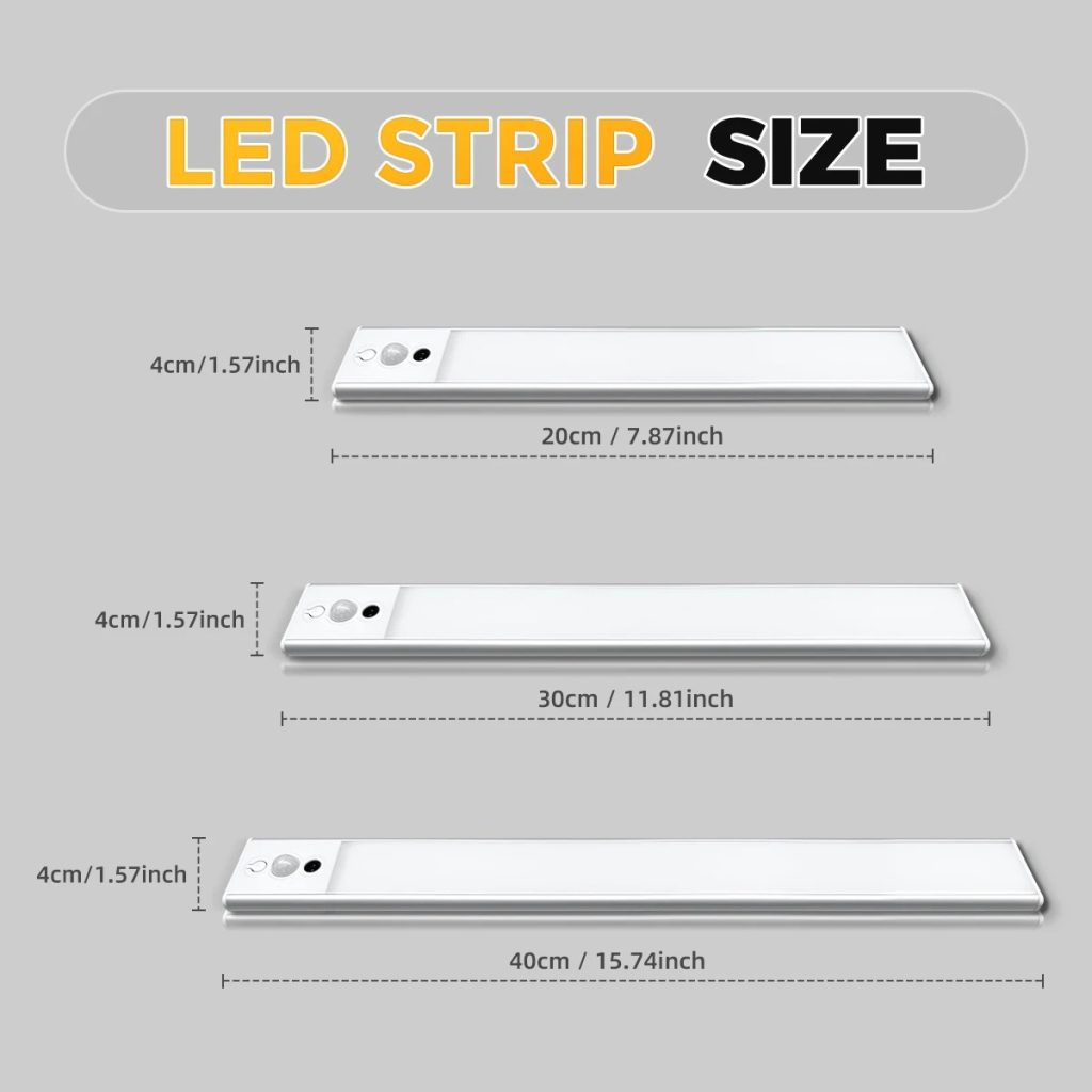 Under Cabinet Lighting Size