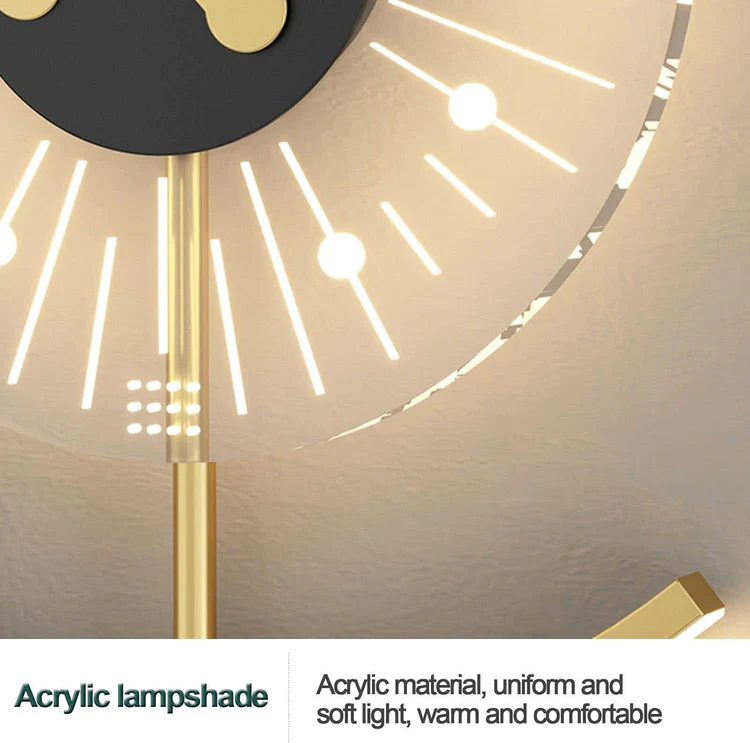 clock wall lamp detail view
