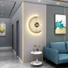 clock wall lamp living room